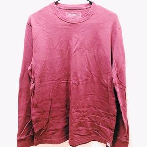 Burgundy Eddie Bauer Long Sleeve Shirt